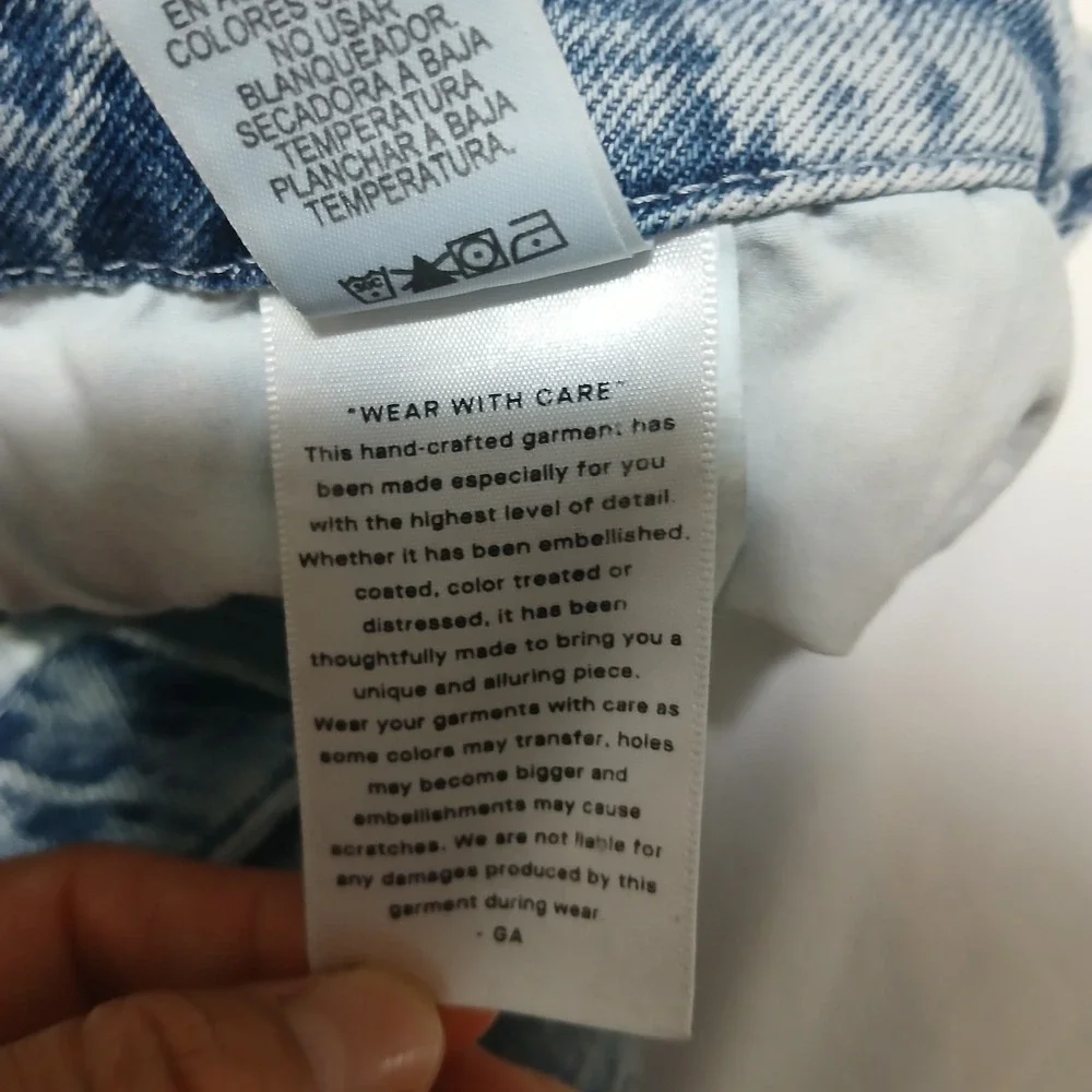Good American Good Straight‎ Light Acid Wash Jeans GN235T Size 6 28 Womens - Picture 8 of 8